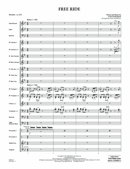 Free Ride - Conductor Score (Full Score)