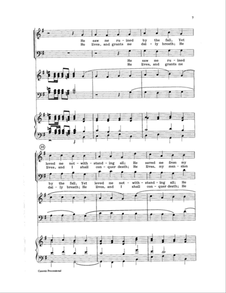 Canonic Processional 4-Part scores gallery preview page 7