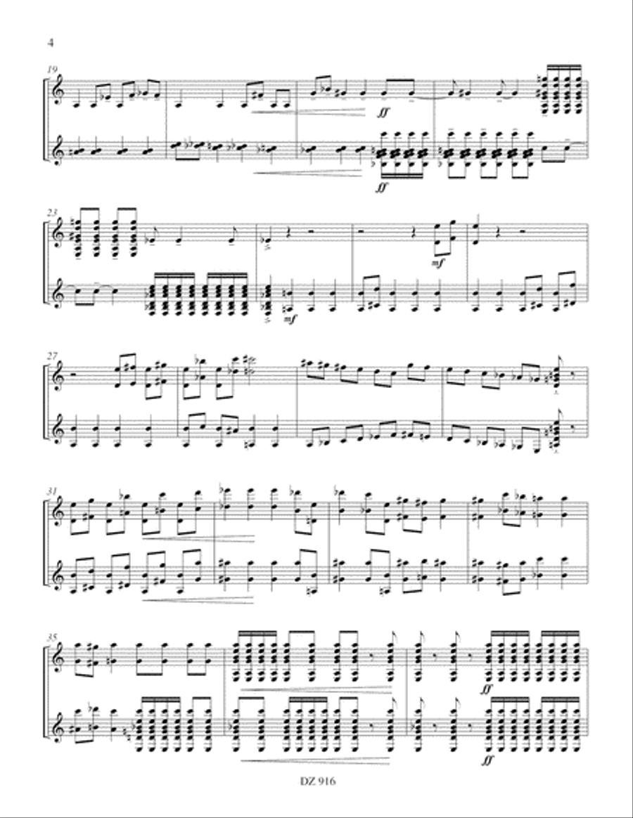 Trois cycles Classical Guitar scores gallery preview page 4