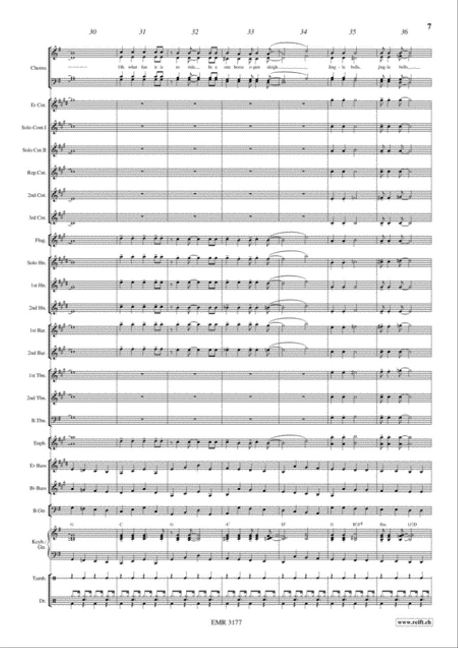 Swingle Bells 4-Part scores gallery preview page 8