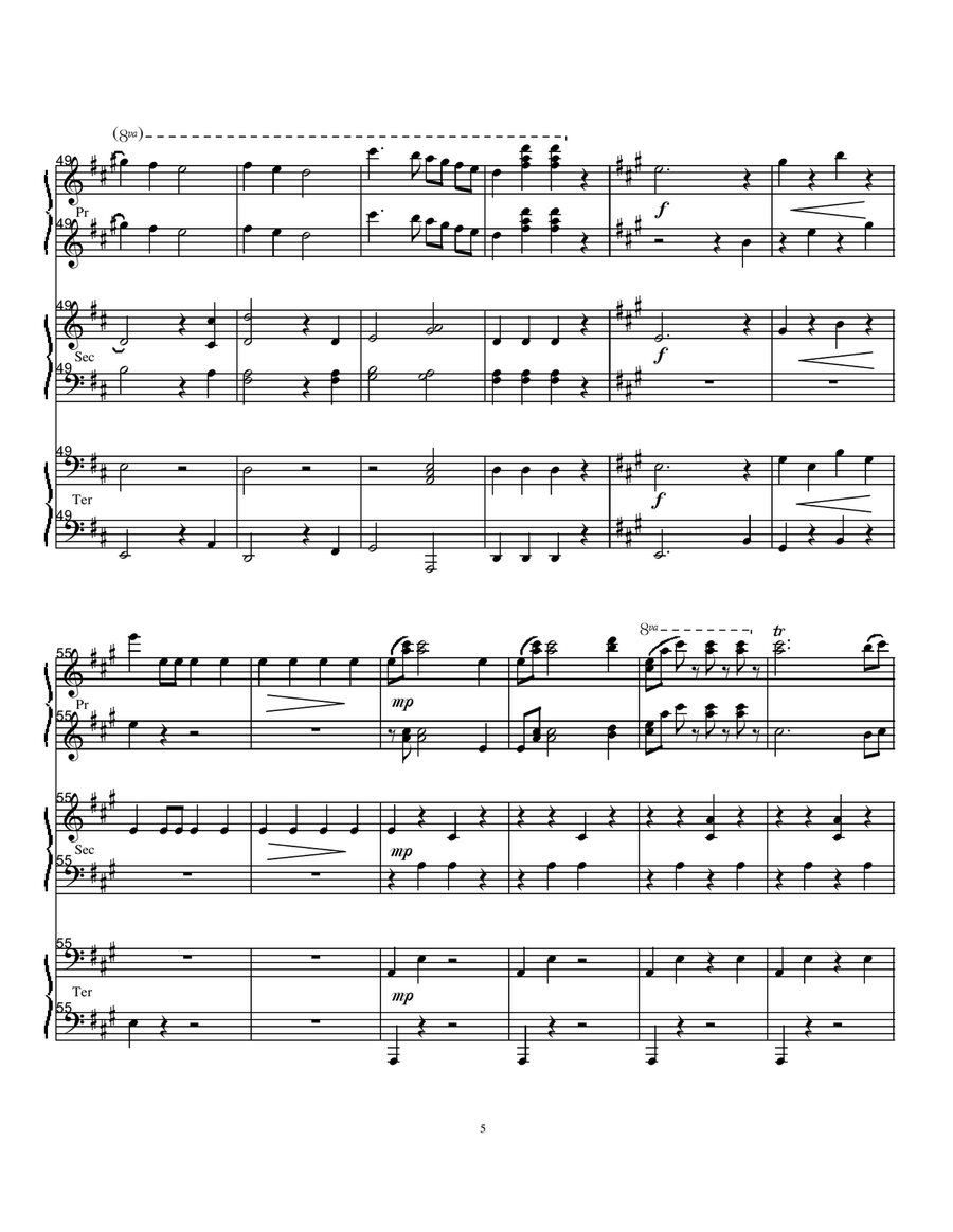 Radetzky March Trio Piano Trio scores gallery preview page 5