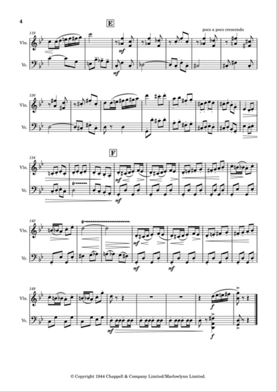 Devil's Galop String Duet scores gallery preview page 4