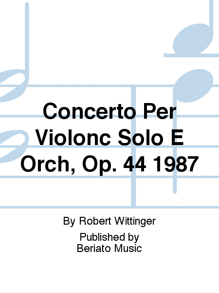 Concerto Per Violonc Solo E Orch, Op. 44 1987
