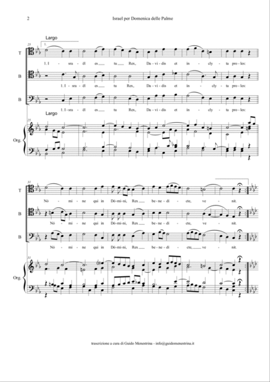 Placido Abela - Israel per Domenica delle Palme Small Ensemble scores gallery preview page 2