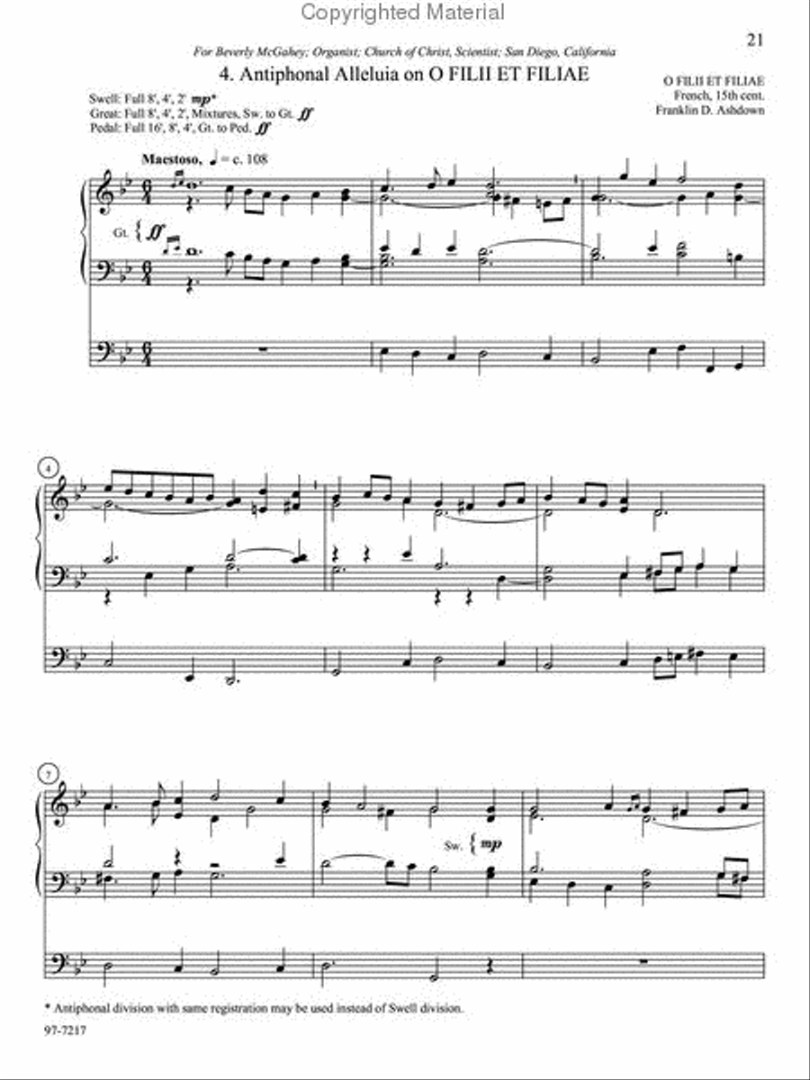 The Alleluia Collection The Alleluia Collection Organ scores gallery preview page 5