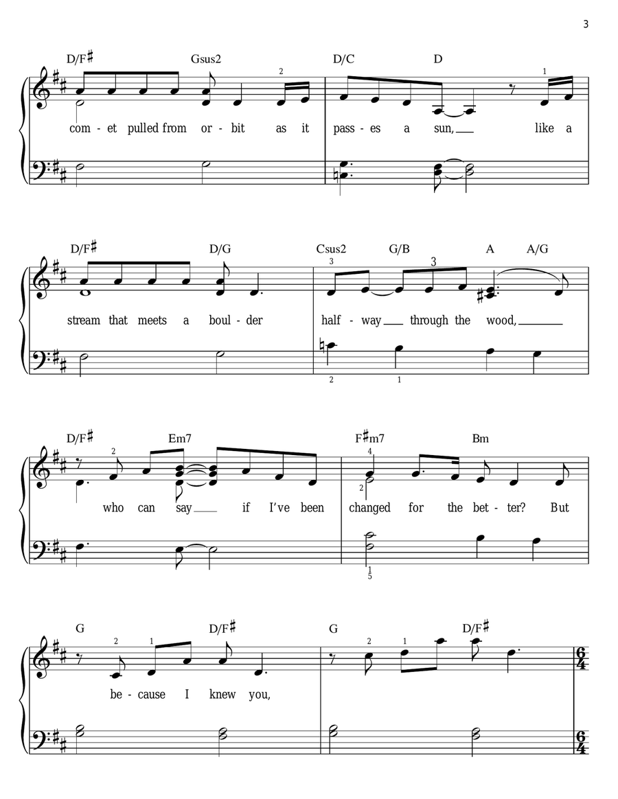 For Good (from Wicked) Easy Piano scores gallery preview page 3