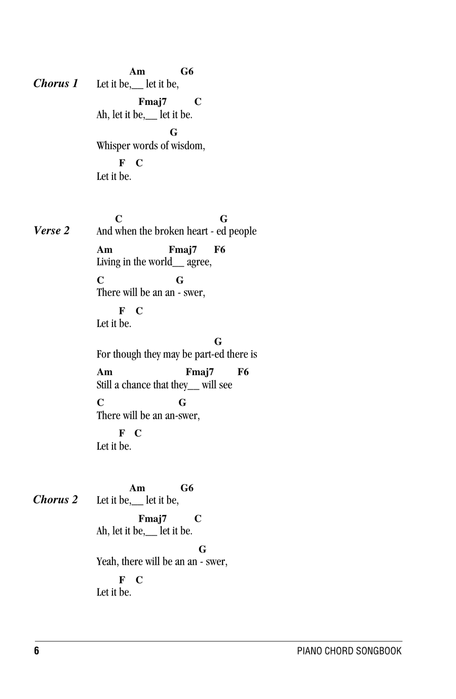 Let It Be Piano scores gallery preview page 2