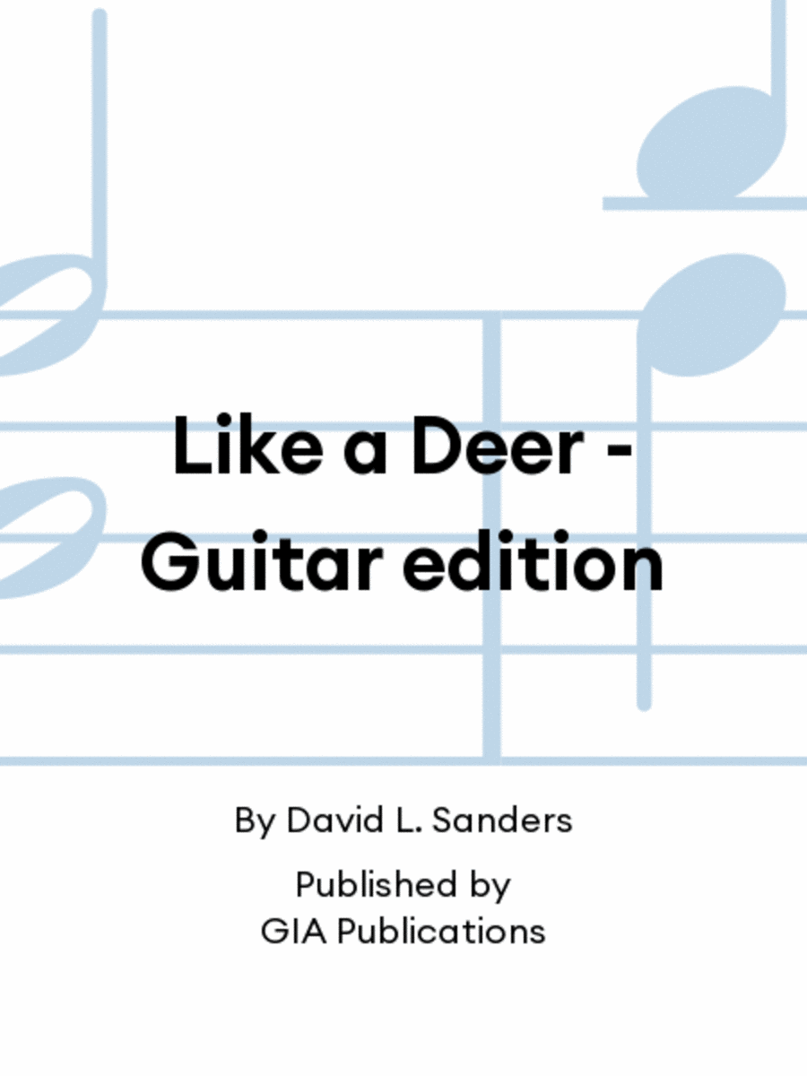Like a Deer - Guitar edition