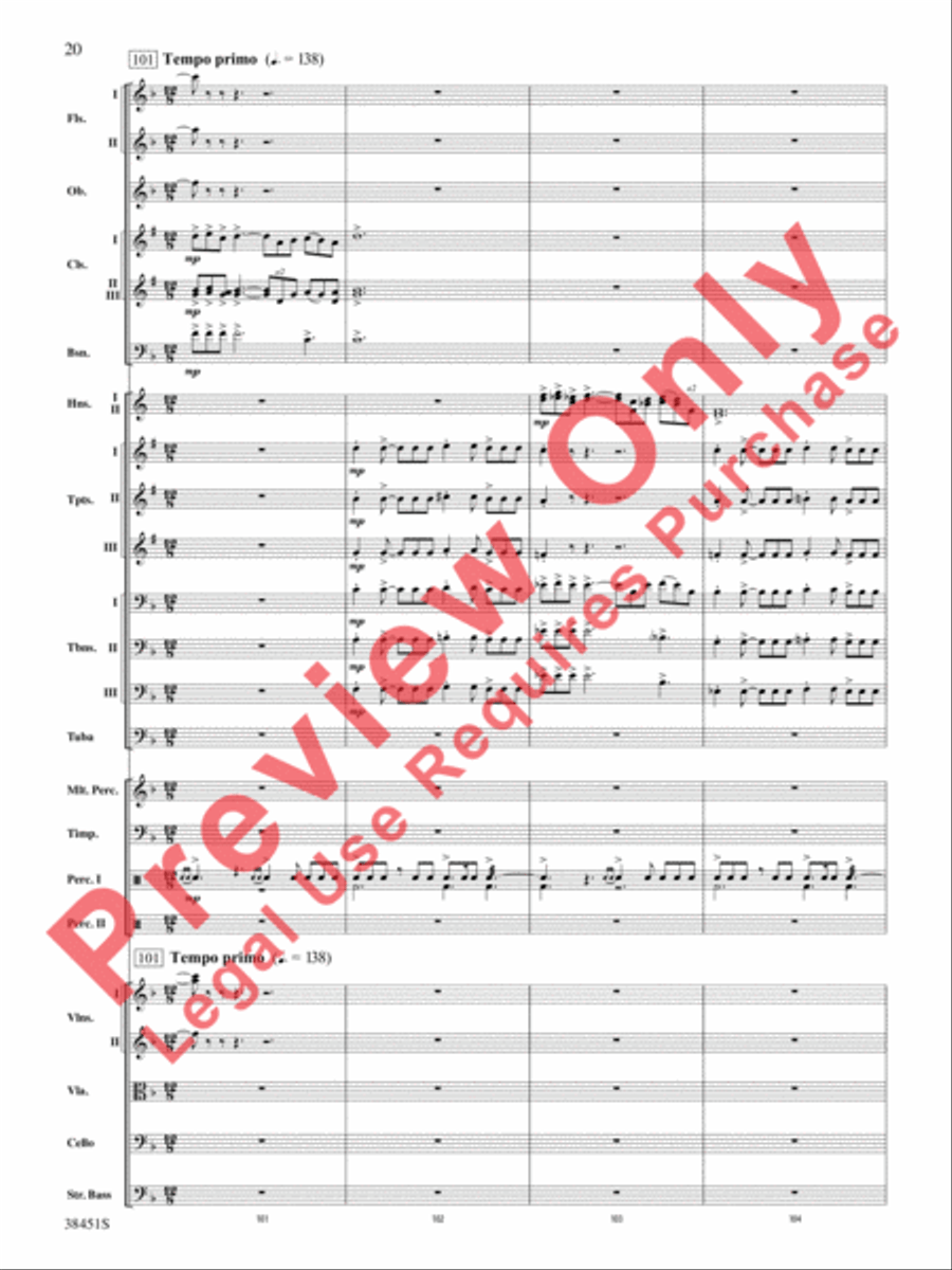 Resurgences Full Orchestra scores gallery preview page 21