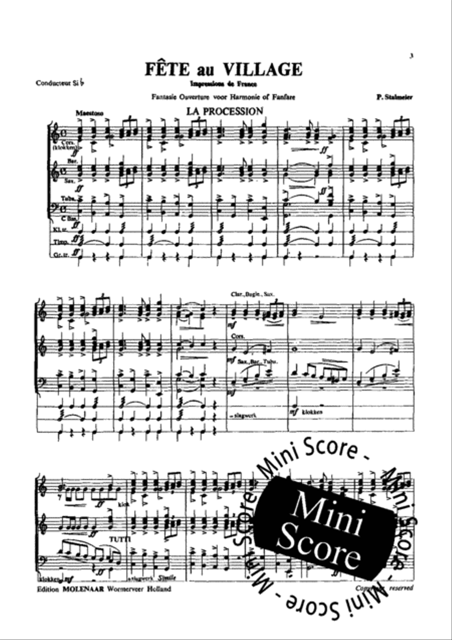 Fete au Village Concert Band scores gallery preview page 5