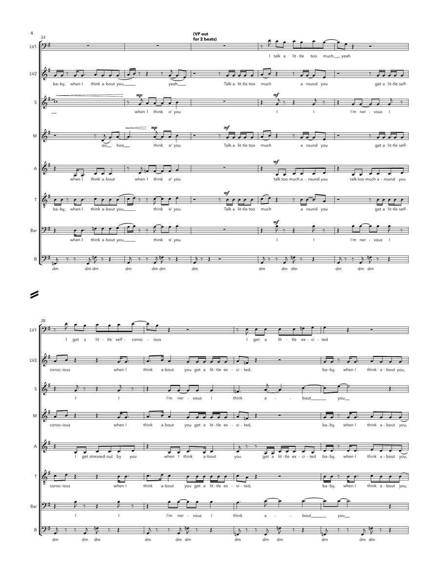 Nervous A Cappella scores gallery preview page 4