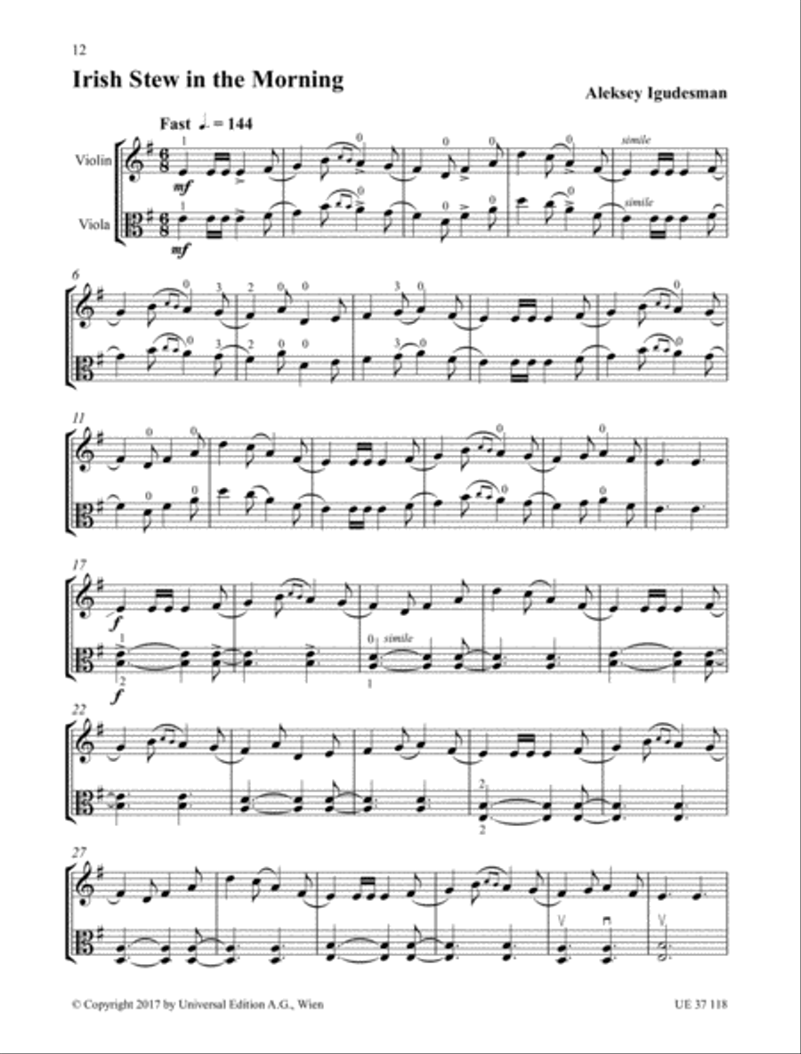 Violin and Viola and More String Duet scores gallery preview page 8
