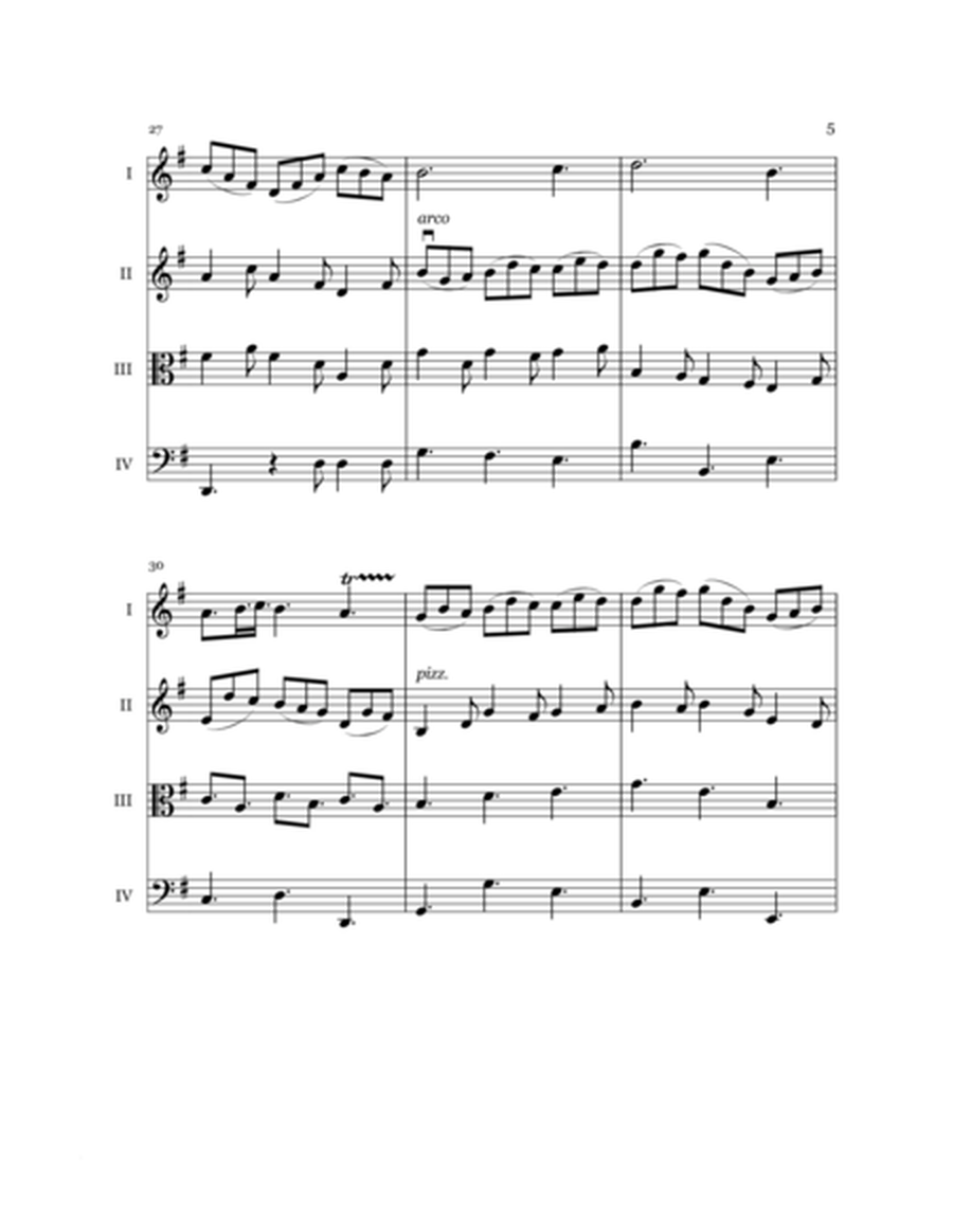 JESU, JOY OF MAN'S DESIRING (String Quartet Arrangement)