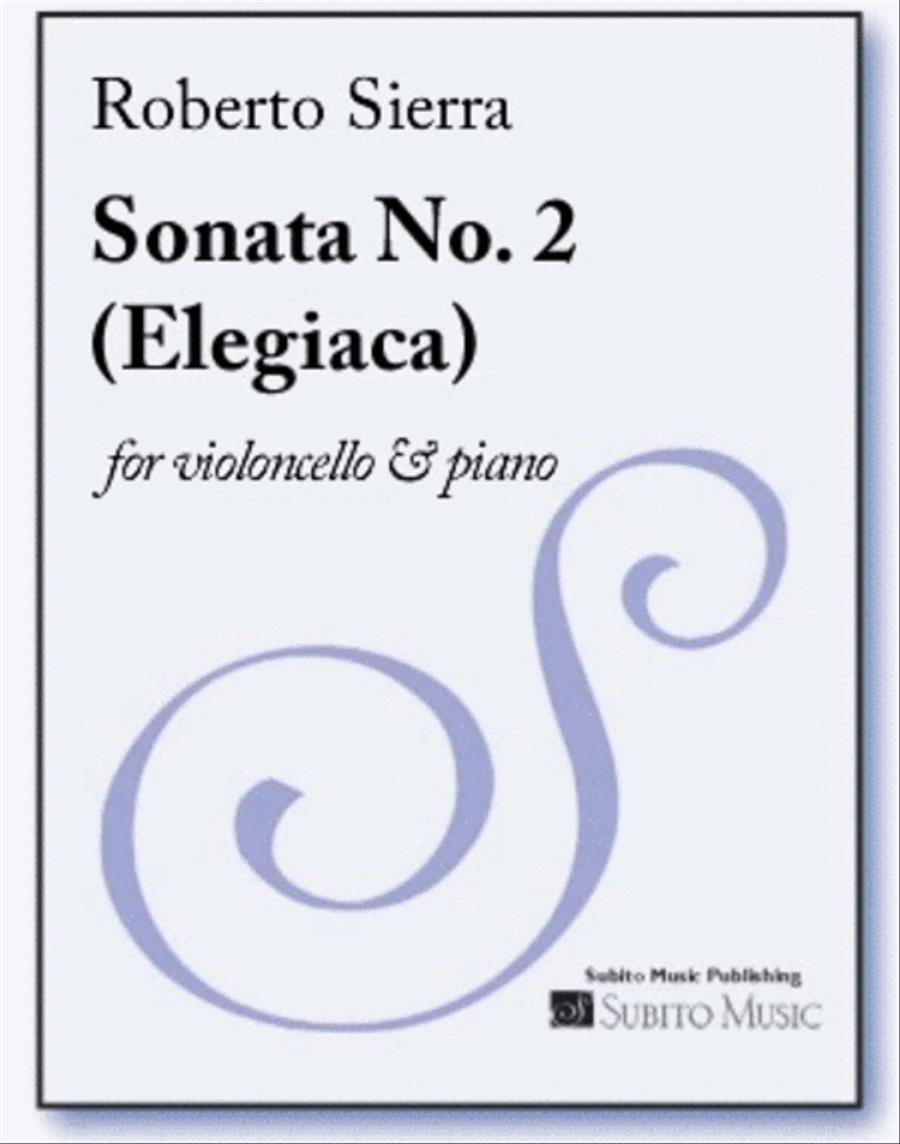 Sonata No. 2, Elegiaca Piano Accompaniment scores gallery preview page 1