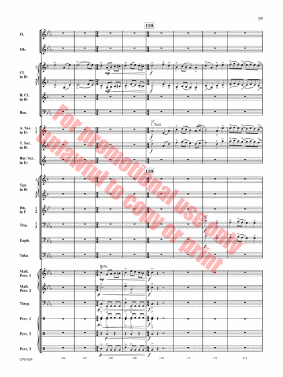 Ghost Run Concert Band scores gallery preview page 20