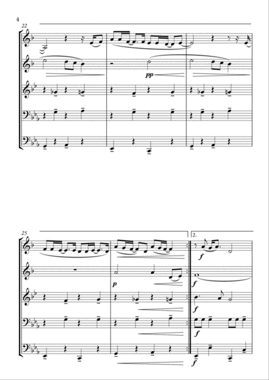 Where Is My Mind? Brass Ensemble scores gallery preview page 4