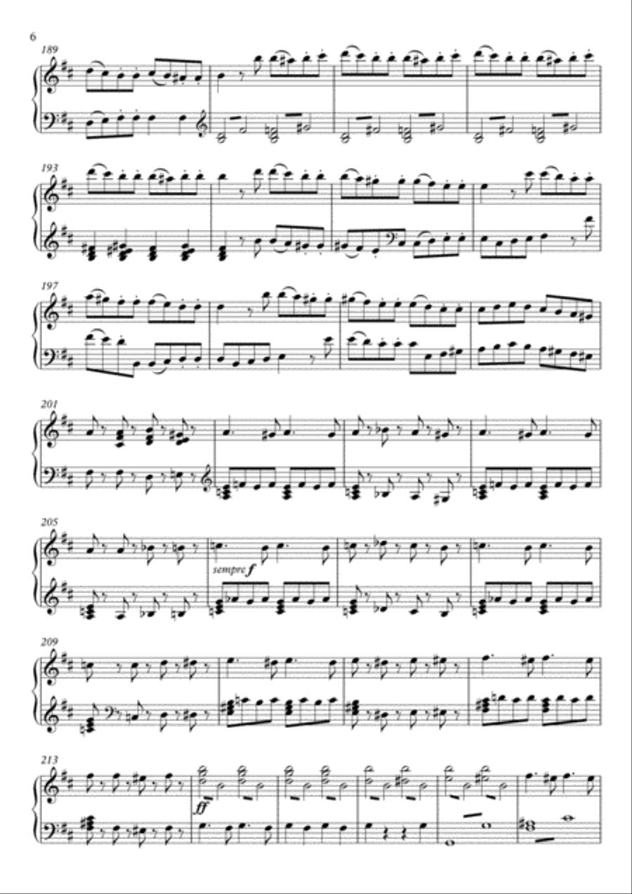 Symphony No. 10 in B Minor – Piano Solo Piano Solo scores gallery preview page 6