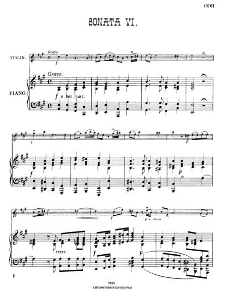 Sonata, Op.5, No. 6