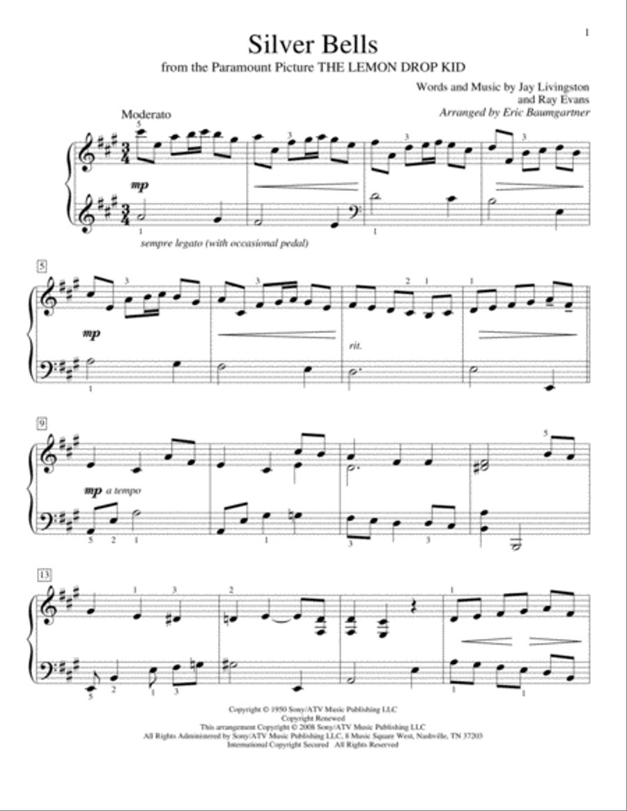 Silver Bells Piano Method scores gallery preview page 1