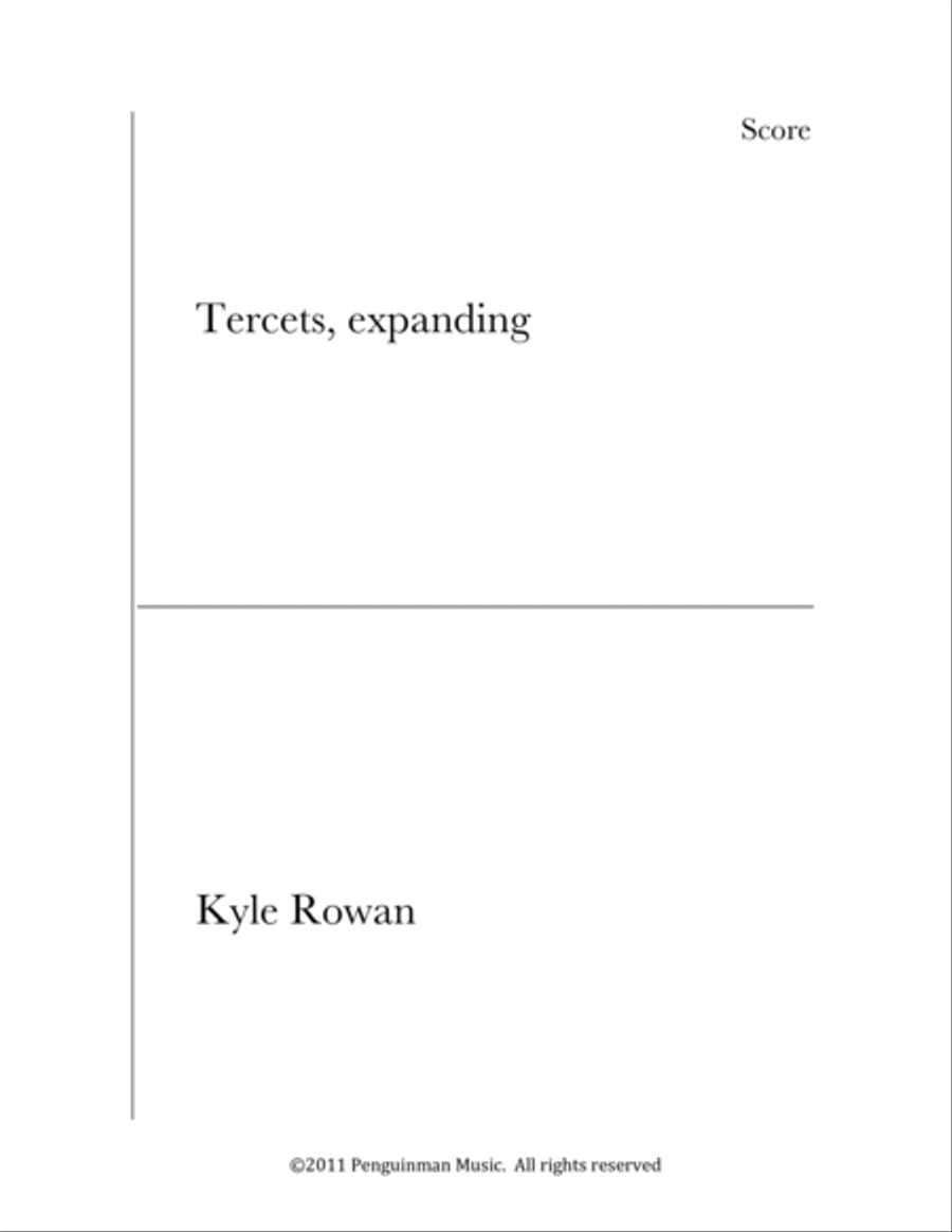 Tercets, expanding