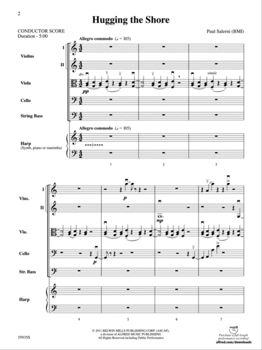 Hugging the Shore String Orchestra scores gallery preview page 2