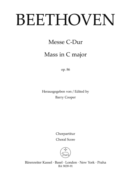 Mass in C major, op. 86