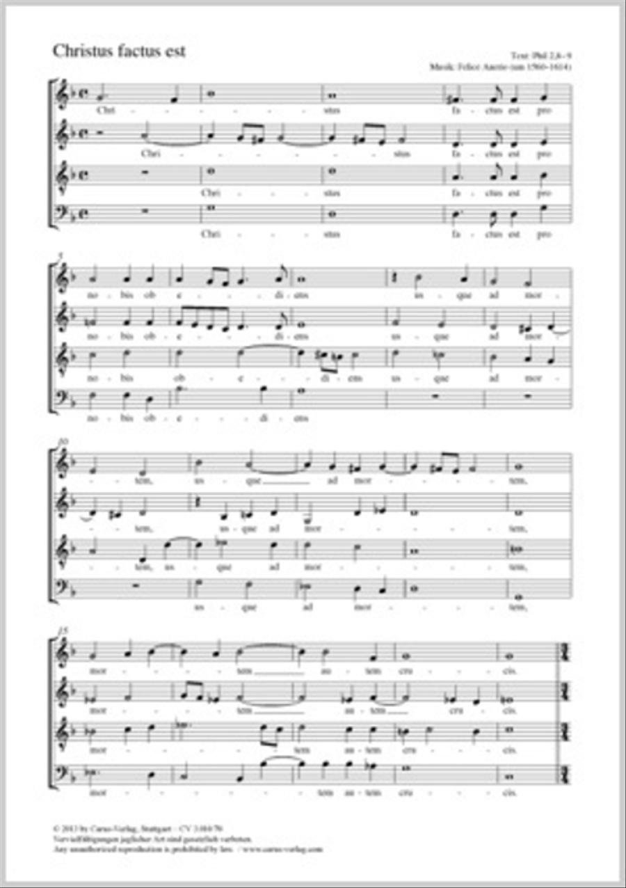 Christus factus est 4-Part scores gallery preview page 1