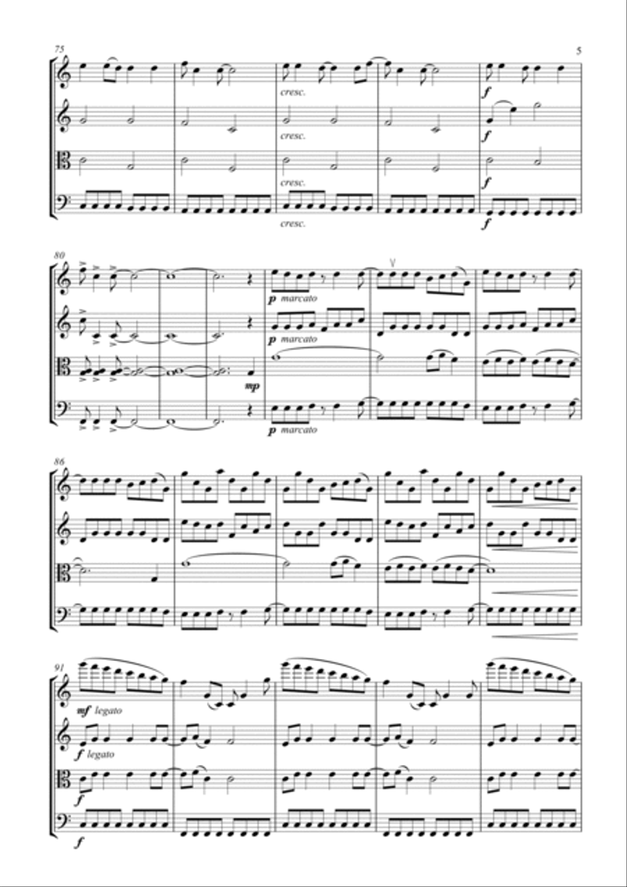 Video Killed The Radio Star String Quartet scores gallery preview page 5