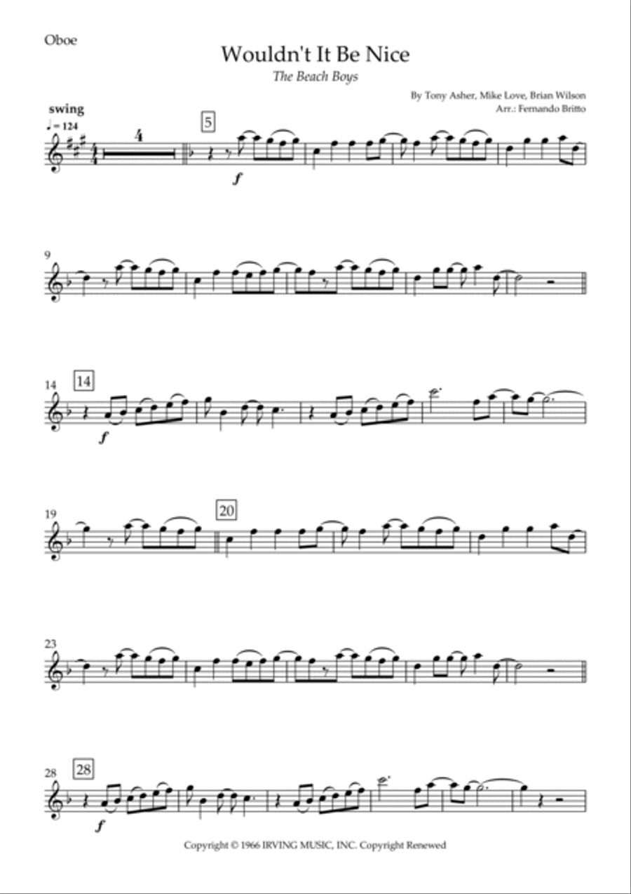 Wouldn't It Be Nice Wouldn't It Be Nice Small Ensemble scores gallery preview page 4
