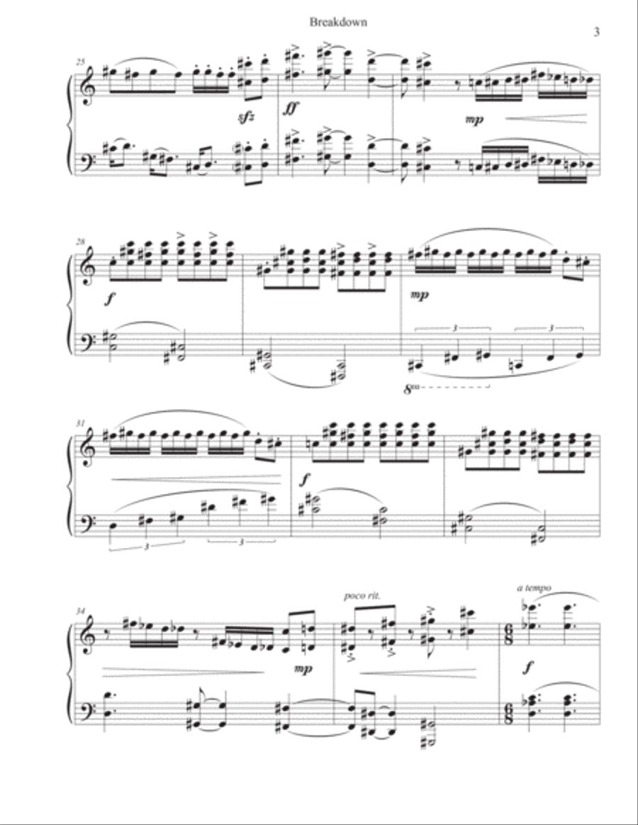 6 Reflections on Anxiety Piano Solo scores gallery preview page 5