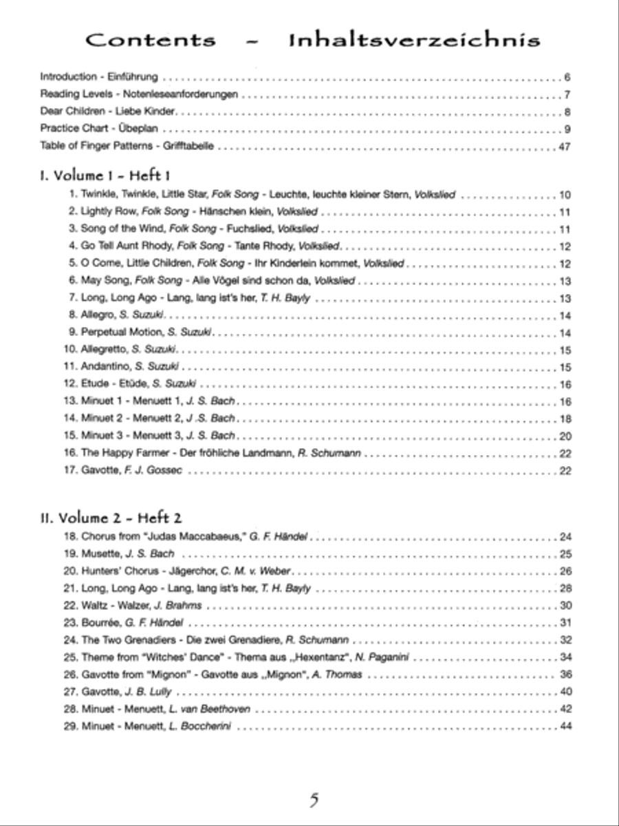 My Trio Book (Mein Trio-Buch) (Suzuki Violin Volumes 1-2 arranged for three violins) Small Ensemble scores gallery preview page 4