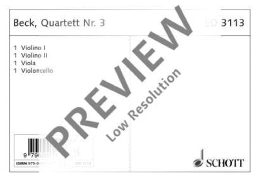 String quartet No. 3 String Quartet scores gallery preview page 2