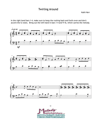 Piano solo late beginner - Twirling Around