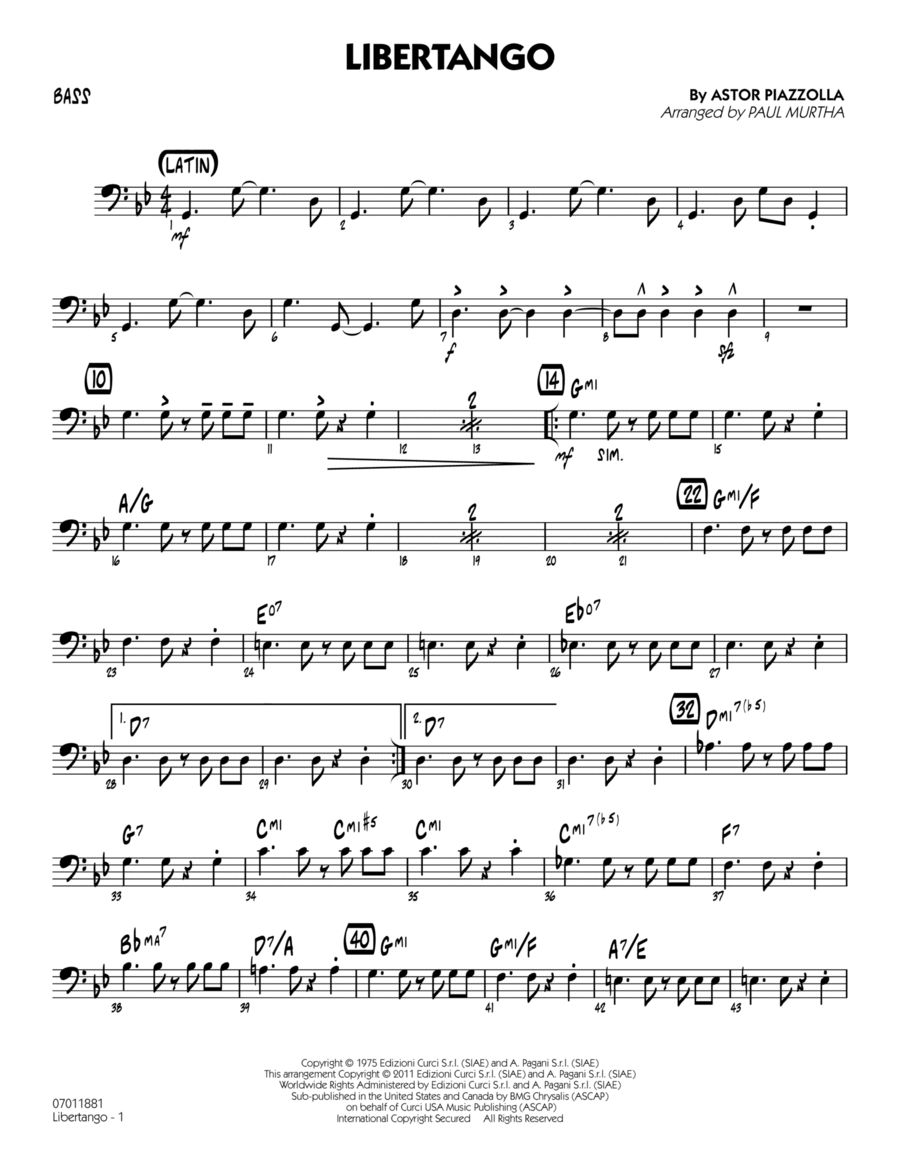 Libertango marimba deals sheet music