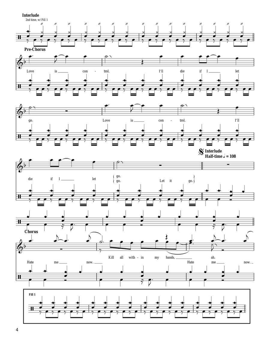 All Within My Hands All Within My Hands Drum Set scores gallery preview page 4