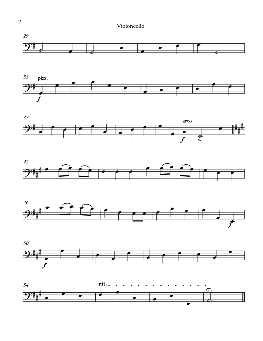 We Wish You a Merry Christmas Violin Cello Duet String Duet scores gallery preview page 6