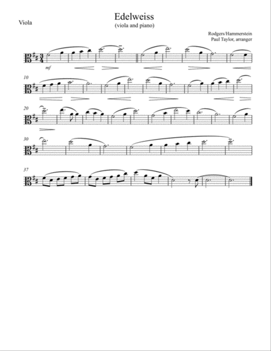 Edelweiss Edelweiss Viola scores gallery preview page 3