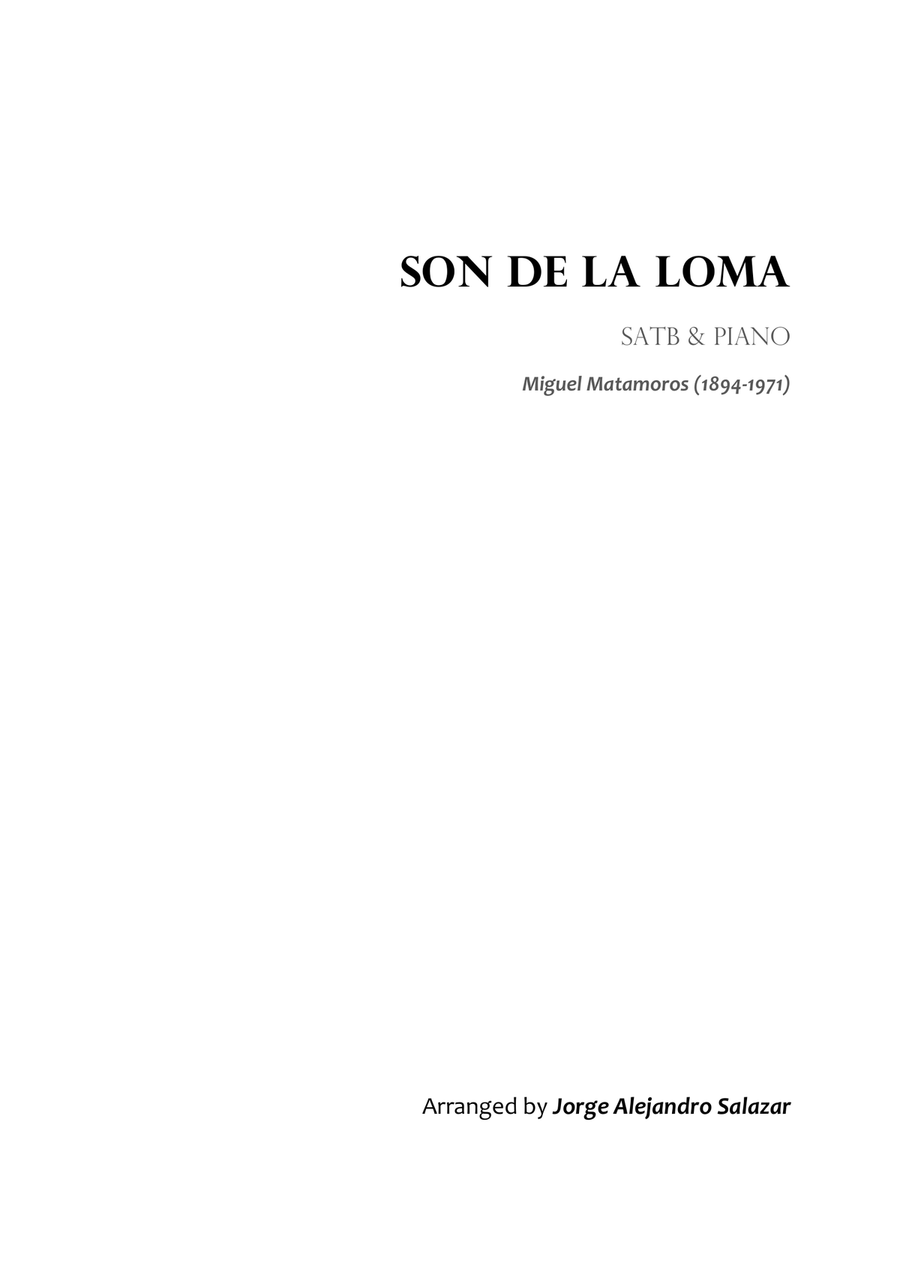 Son De La Loma 4-Part scores gallery preview page 1