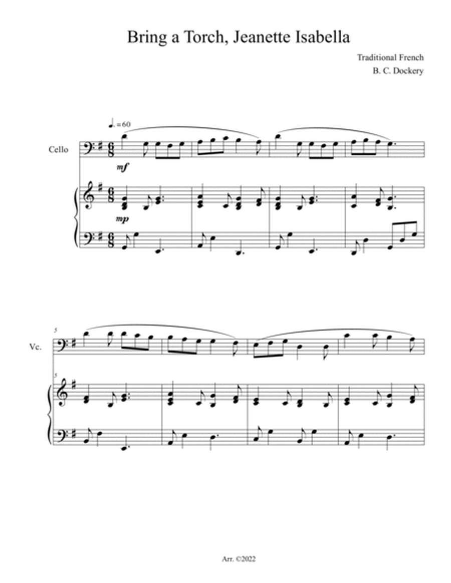 10 Christmas Solos for Cello with Piano Accompaniment (Vol. 5) image number null