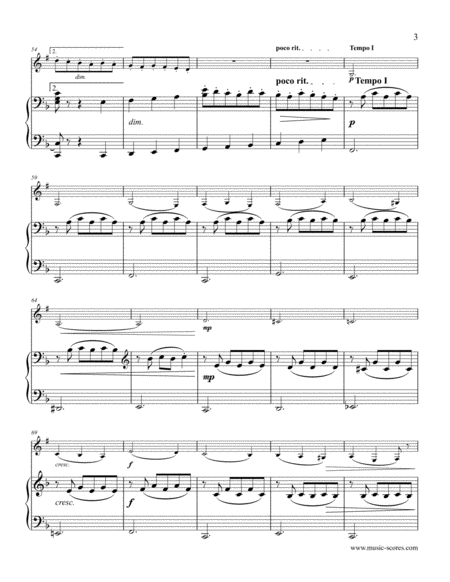Sleeping Beauty Waltz - Bass Clarinet and Piano image number null