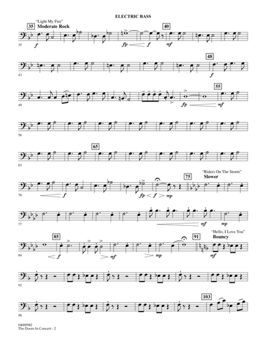 The Doors in Concert (arr. Paul Murtha) - Electric Bass
