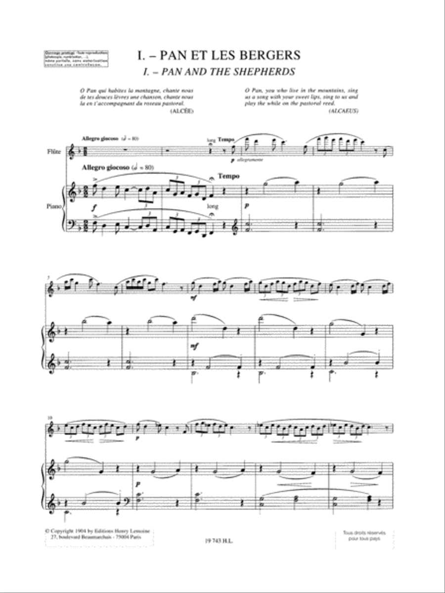 Flute de Pan Op. 15 Flute de Pan Op. 15 Flute Solo scores gallery preview page 2
