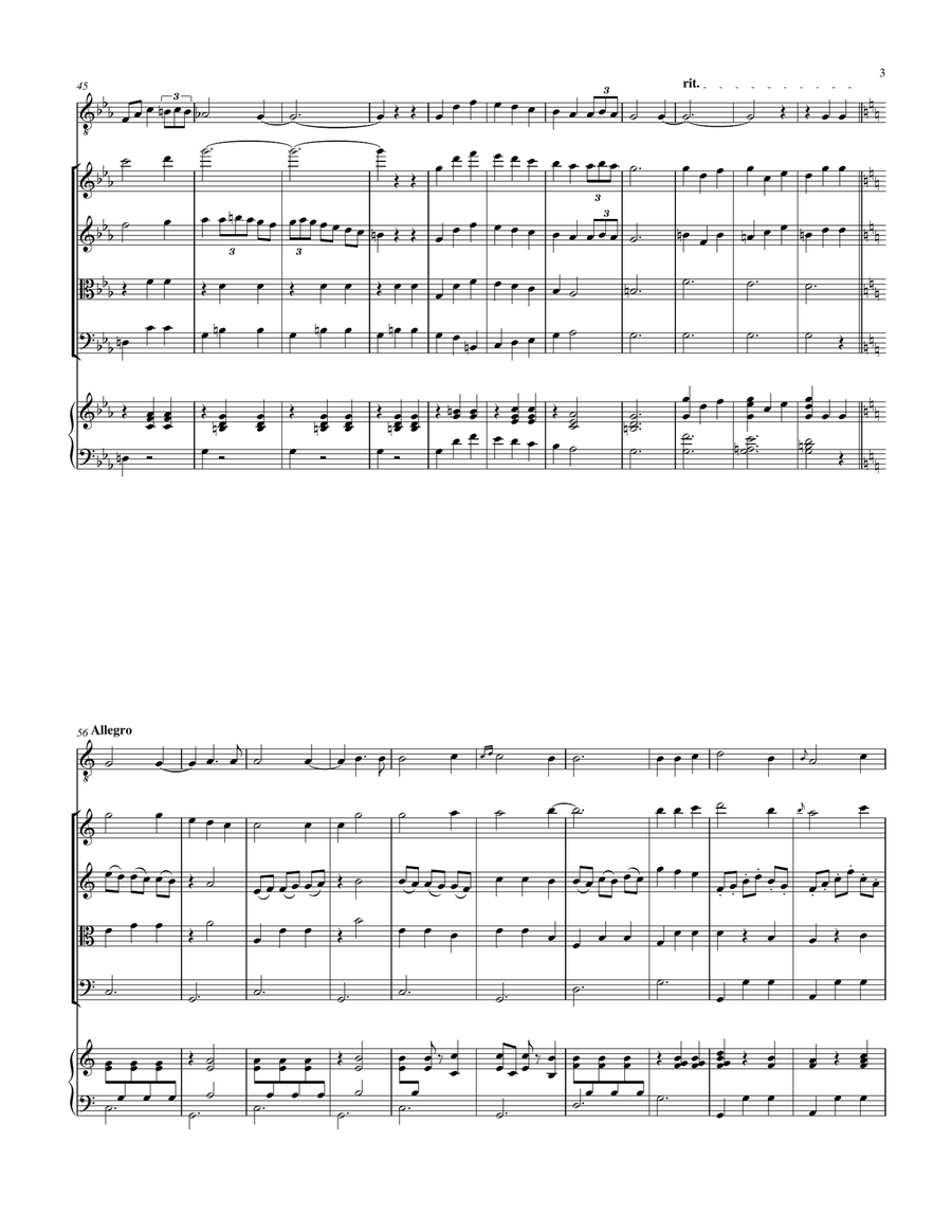 Era di maggio ( Neapolitan Song) Arranged for Tenor , String Orchestra and/or without Piano String Orchestra scores gallery preview page 3