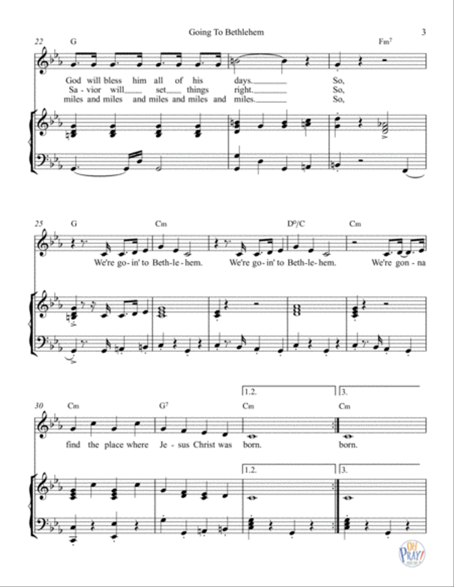 Going To Bethlehem Going To Bethlehem Voice scores gallery preview page 4