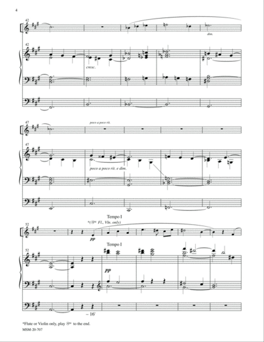 Psalm 121: I Will Lift up My Eyes unto the Hills Organ scores gallery preview page 4