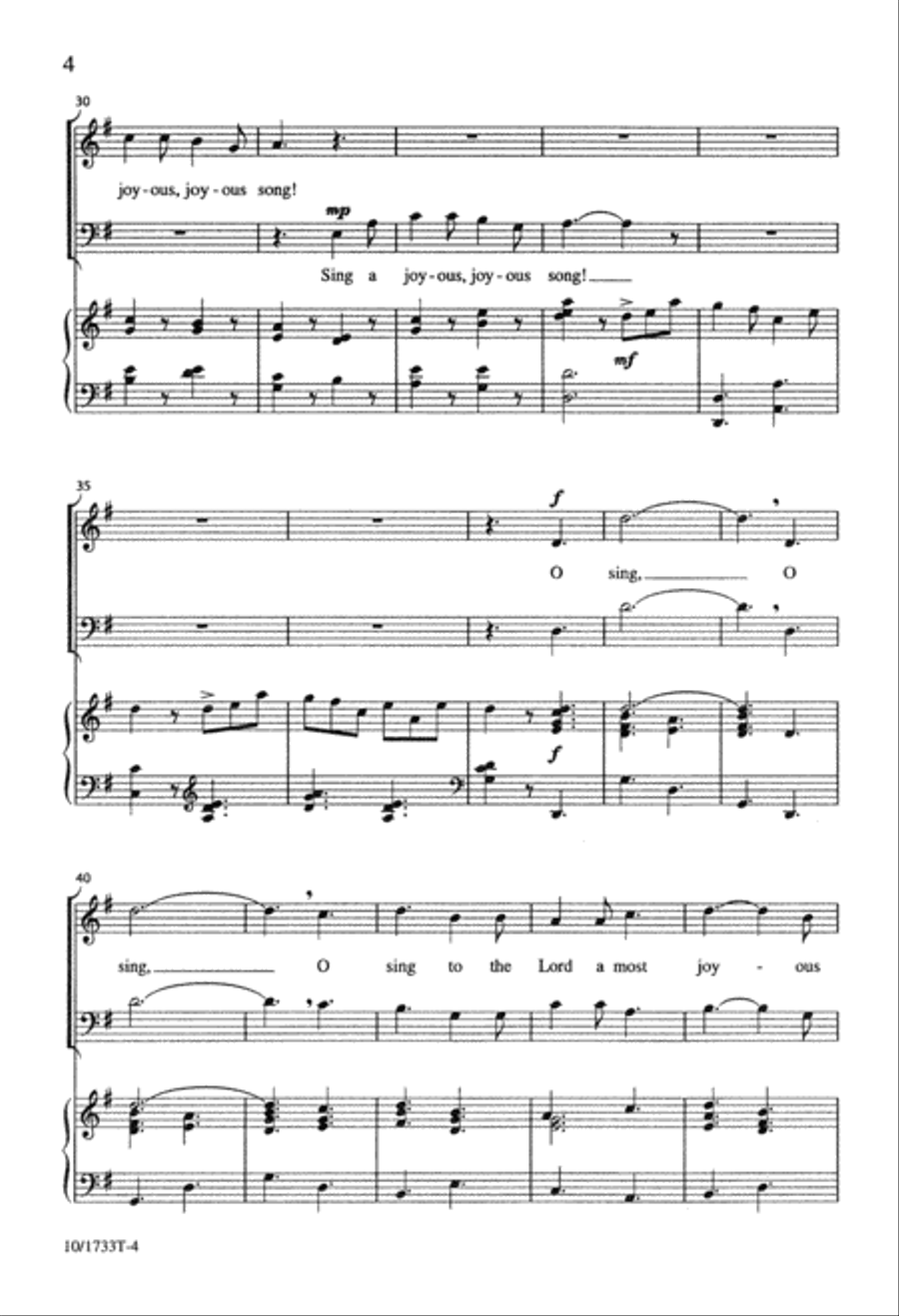 Sing a Most Joyous Song 2-Part scores gallery preview page 4