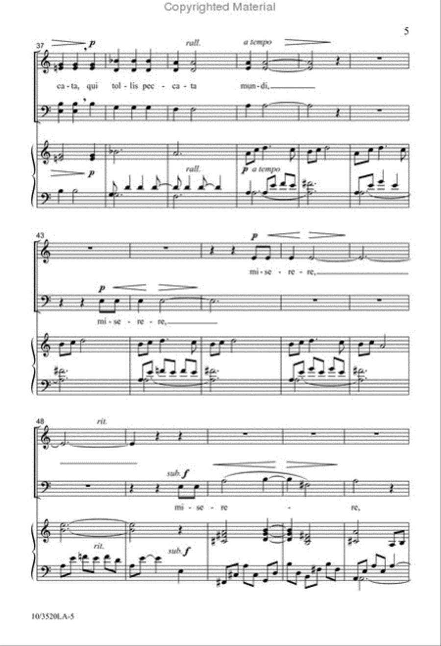 Agnus Dei 4-Part scores gallery preview page 5