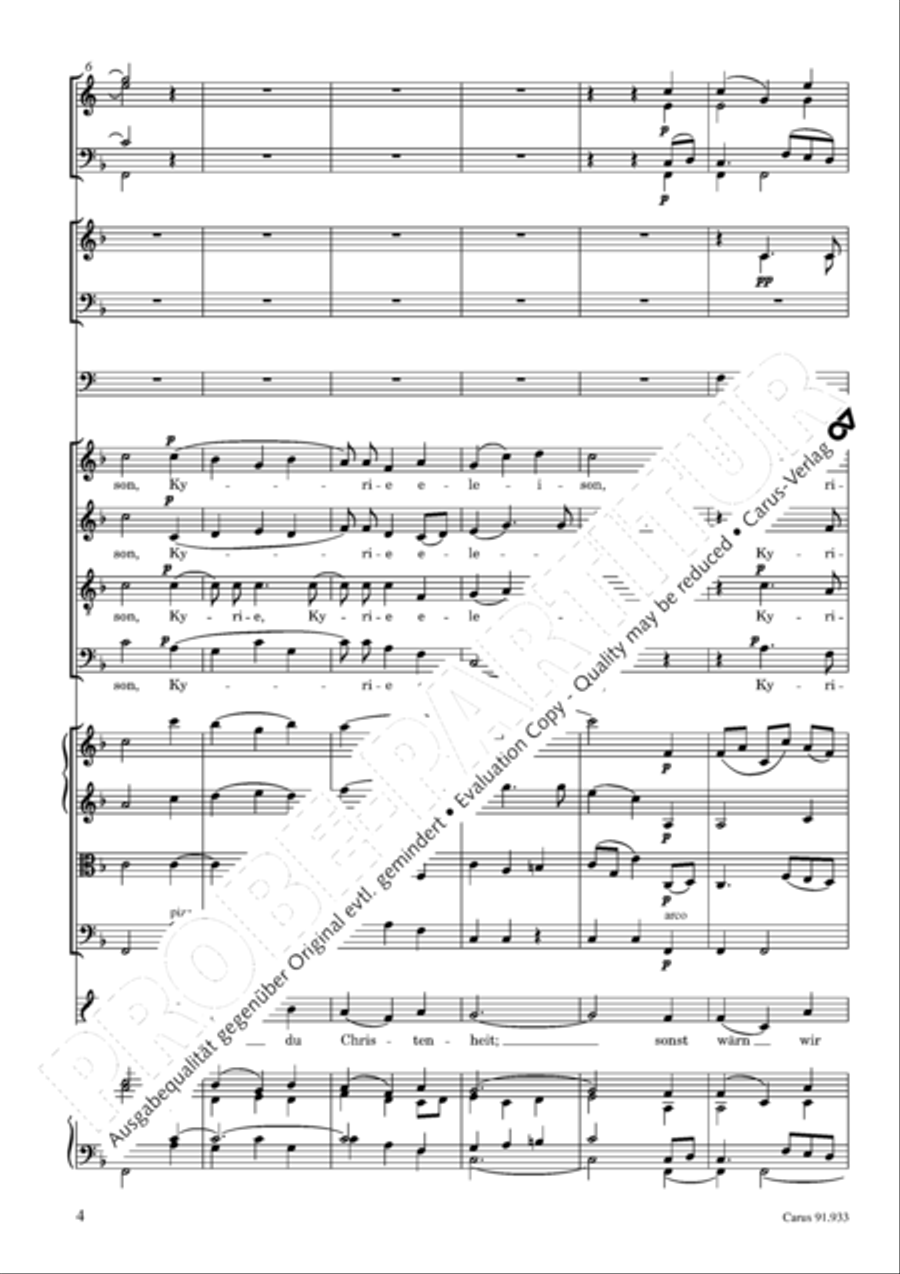 Missa carminum 4-Part scores gallery preview page 7
