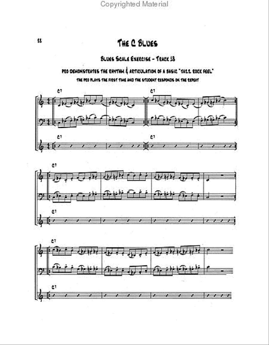 Know Before You Blow - Blues for the Rhythm Section with 2 CDs Rhythm Section scores gallery preview page 4