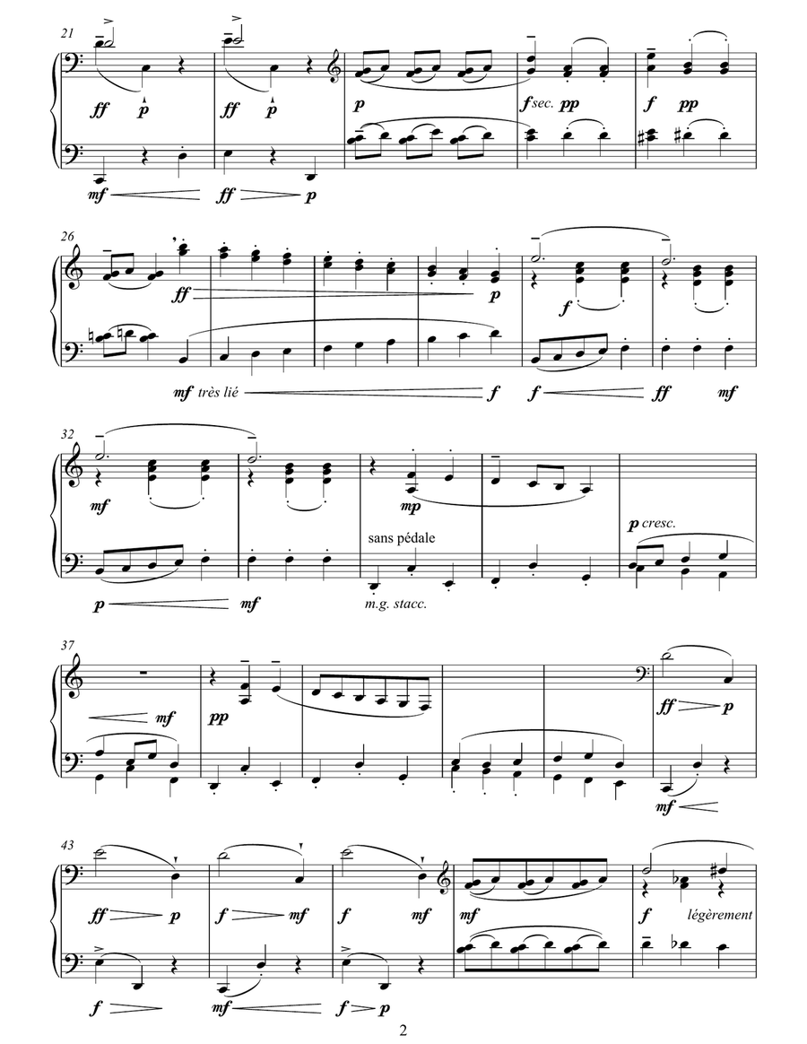 Allegro Vivace (From Five Impromptus) Piano Solo scores gallery preview page 2